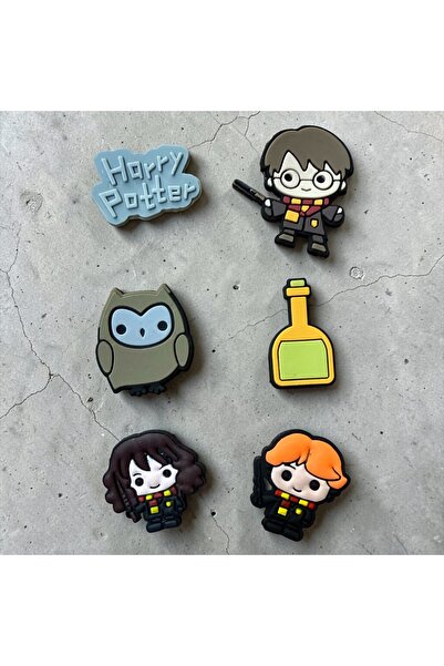 Buki'nin Atölyesi Jibbitz Terlik Süsü 6 Lı Set Harry Poter Ron Hermione