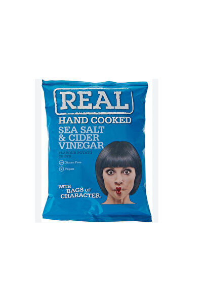 REAL Crisps Salt & Vinegar 12x150gms