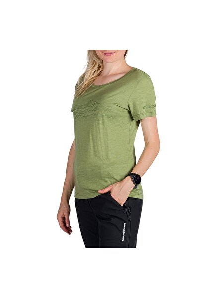 NORTHFINDER Tricou tehnic de damă Jenifer-Verde deschis-L