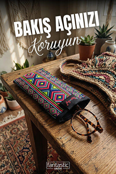 FANTASTIC Etnički geometrijski uzorak, tkana futrola za naočare - Boho stil, ...