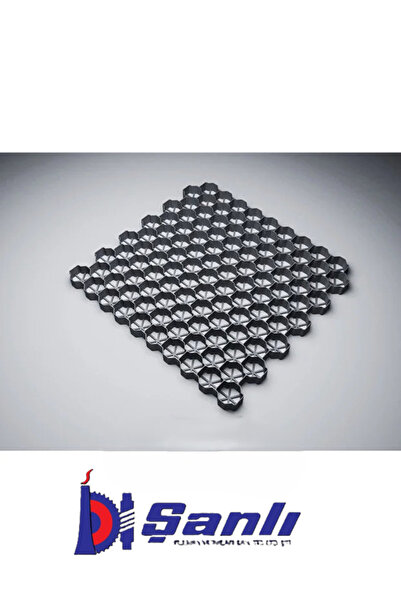 Çim Ve Çakıl tutucu siyah Plastik Izgara 1 Paket (12 ADET- 3M²) Her Modül 50x50 Cm