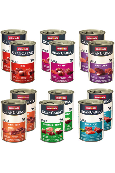Animonda Grancarno Adult amestec de arome 10+2x400g GRATUIT