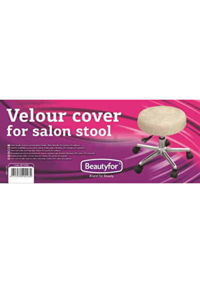 Beautyfor Husa din Velur pentru Protectia Scaunelor din Salon Beautyfor, alb