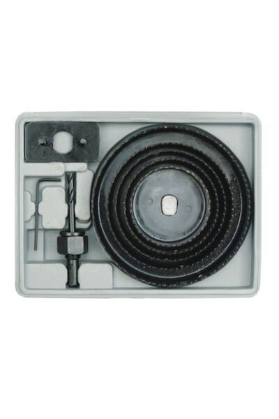 OEM Set de 8 freze pentru lemn 22571, în cutie de plastic, 64-127 mm
