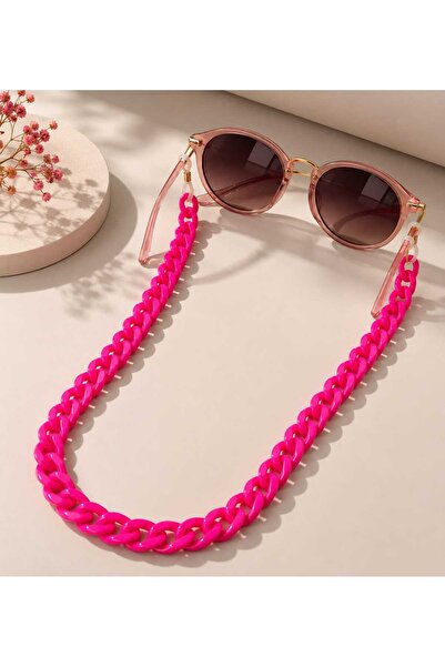 amazoondesing Bright Pink Eyeglass Chain