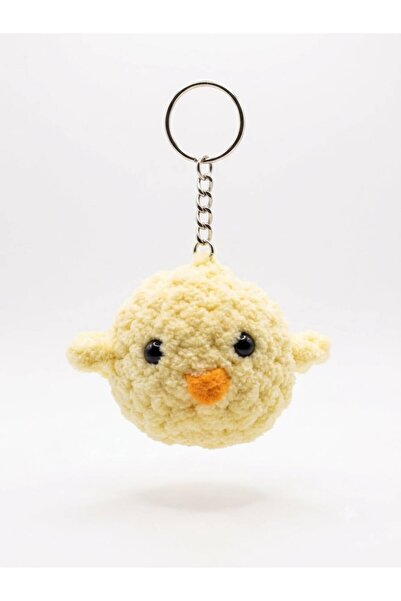 EL İŞİ El Örgüsü Amigurumi Civciv Anahtarlık - Yumuşak Peluş Figür - Sarı