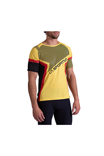 La Sportiva Ανδρικό T-shirt LaSportiva Flow Μαύρο/Κίτρινο