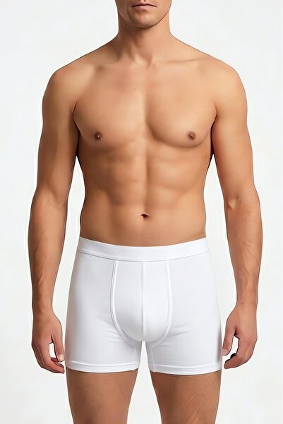 CottonVia 12 bucăți, Boxeri bărbați, Talie elastică, Material tricotat, 95% b...