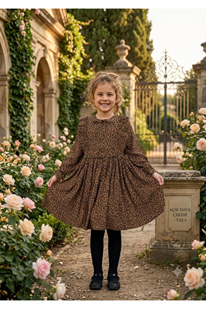 ÇİDO KİDS Patterned Cotton Dress