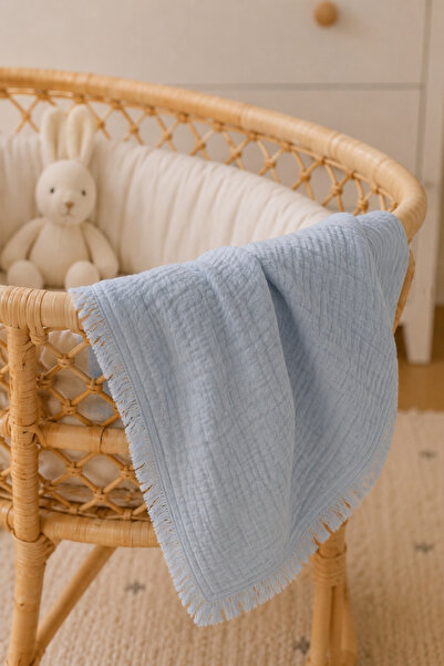 Bebitof 100% Cotton 4 Layer Muslin 90X110 cm Kids & Baby Muslin Blanket