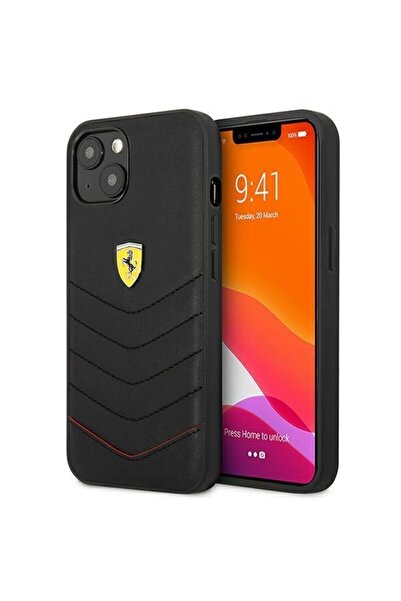 Ferrari Husă FEHCP13SRQUK Off Track matlasată, pentru iPhone 13 mini, negru