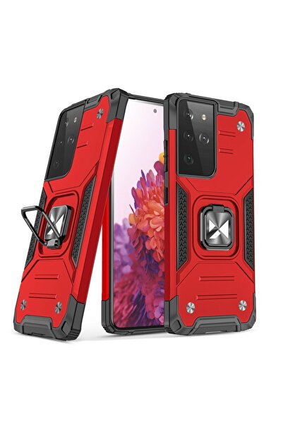 WOZINSKY Husă Hibridă Rezistentă Ring Armor pentru Samsung Galaxy S22 Ultra, ...