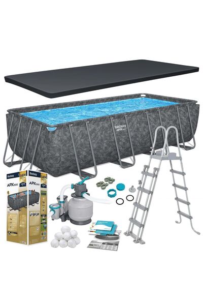 BESTWAY Piscină de grădină cu cadru 549 x 274 x 132 cm 11 în 1 561KA