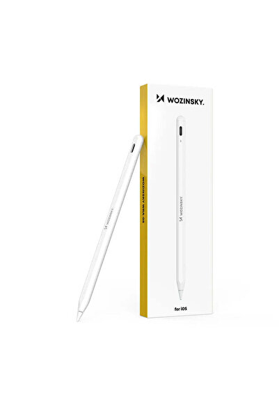 WOZINSKY Stylus WRA-08 pentru iPad cu încărcare rapidă USB-C - alb