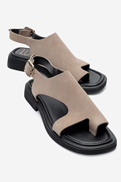 LuviShoes Sandale de damă BURLEY din piele naturală, din piele de căprioară, ...
