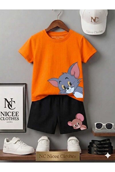 NC Nicee Clothes LETNJA DEČJA MAJICA I KRATKE PANTALONE UNISEKS (TOM JRTY GLE...