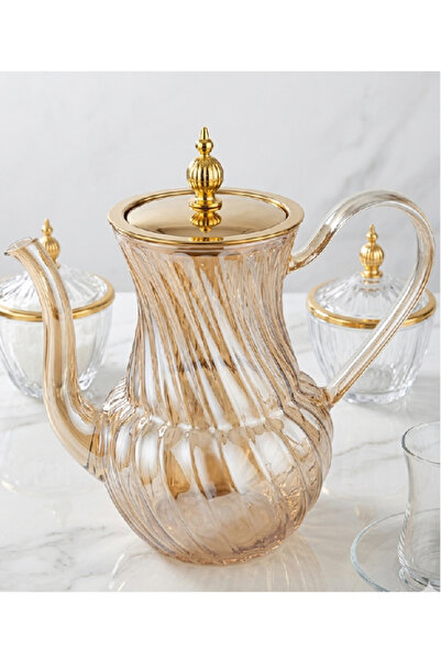 Flower Toys Ivory Rose Borosilicate Glass Teapot Series Herbal Tea Infuser wi...