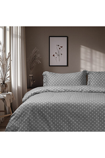 Beauty Home Σετ παπλωματοθήκη υπέρδιπλη Art 10101 Fancy 230×250 Γκρι