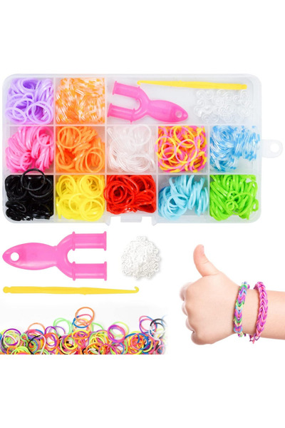 OEM Benzi Elastice Colorate pentru Bratari si Creatii DIY, pentru Fete si Bai...