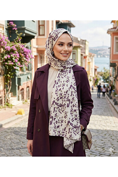 REMOMODA Polka Dot Patterned Cotton Soft Shawl, High Quality