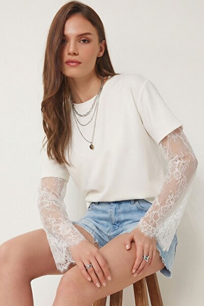 Hiccup Tricou ISTANBUL supradimensionat cu guler rotund din bumbac
