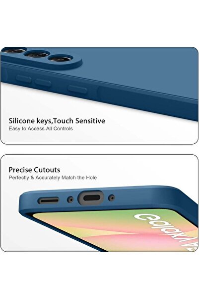 YoYoTech Samsung Galaxy A57 5G Soft Silicone Slim Fit TPU Case, Matte, Shockproof, Anti-fingerprint (Blue)