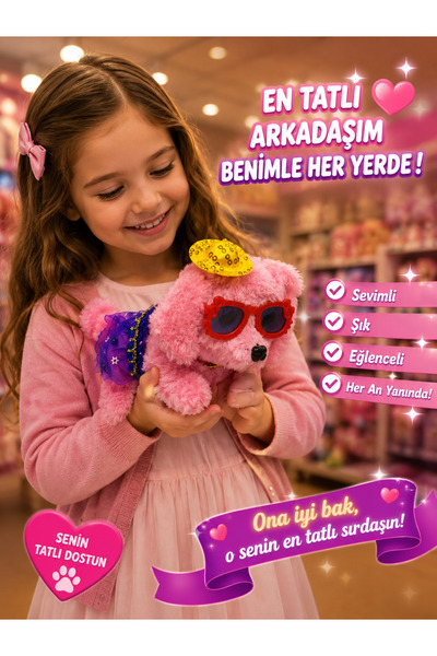 seymen bıçakçılık Peluş Köpek Oyuncağı – Unisex Sevimli Elektronik Oyuncak 3 ...