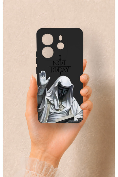 Vip Case Redmi Note 14 4G Uyumlu Not Today Desenli Silikon Kılıf