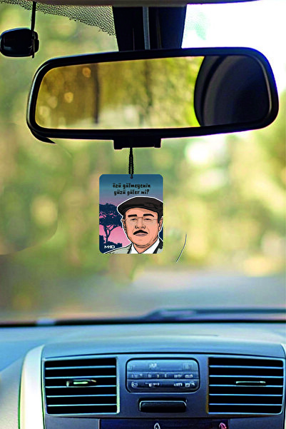 ESLEM 2 Adet Neşet Ertaş Özü Gülmeyenin Yazılı Dikiz Ayna Süsü Kare Kesim Ara...
