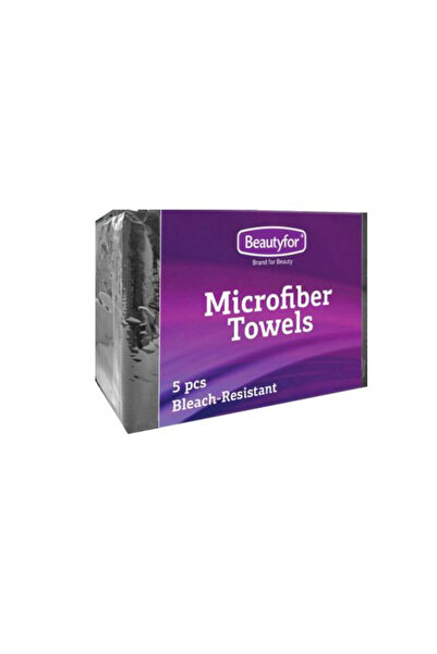 Beautyfor Prosoape din microfibra - negru, Beautyfor, 5 buc