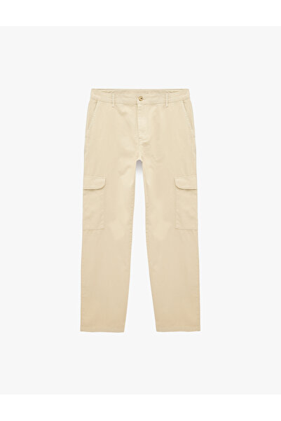 Koton Regular Fit Cotton Gabardine Summer Cargo Pants