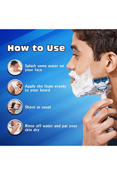 Vintage Extra Thick Shaving Foam Regular 400ml (33% Extra Free) – 0% Alcohol Shave Foam for Men