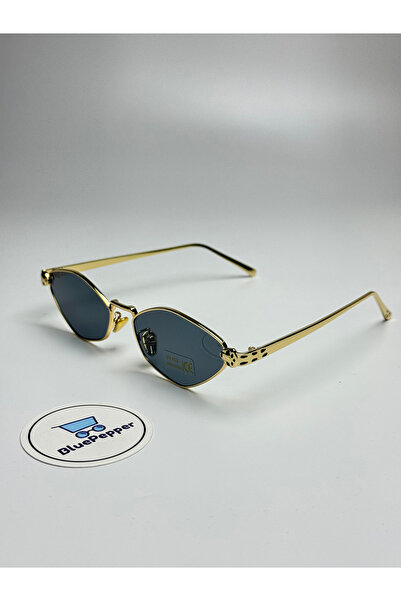 BluePepper Cartyy V7B |   Sunglasses Black Glass Gold Handle Colored 55 Ekartman