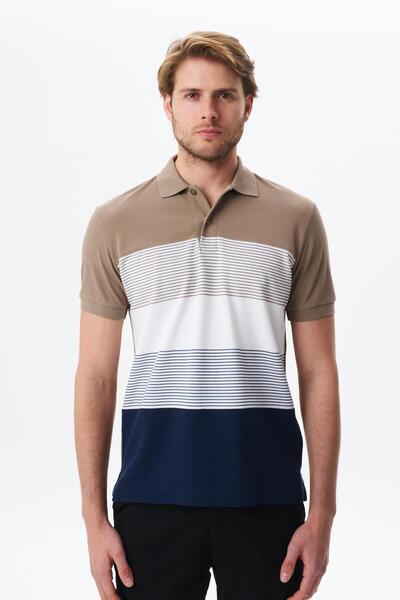 Arma Ar-Ma Men's Polo Collar T-Shirt Without Print Basic Regular Fit Double C...