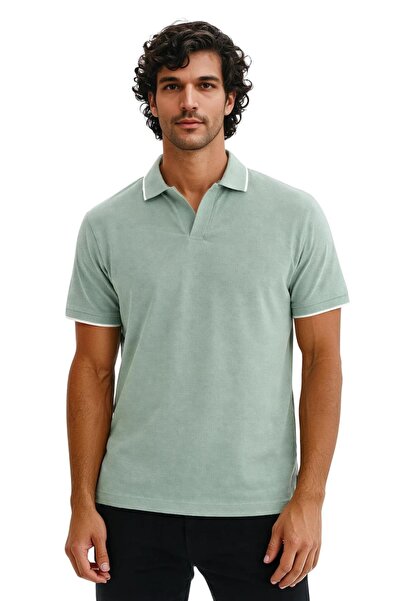 Arma Ar-Ma Men's Polo Collar T-Shirt Unprinted Basic Knitted Fabric Regular F...