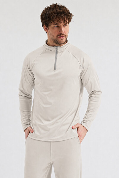 Generic Brand Men's Antreman Quick Drying Breathable Half Zipper Sports Sweat...