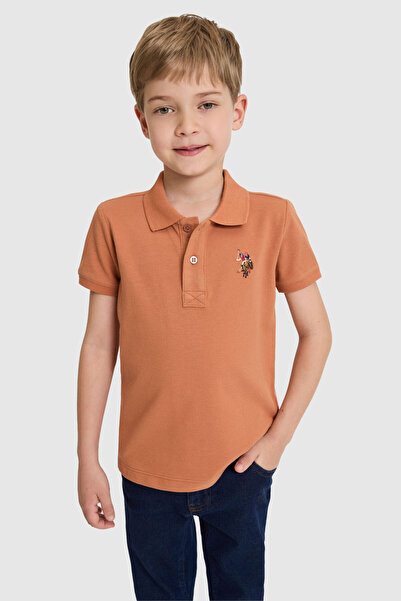 U.S. Polo Assn. تي شيرت أساسي للأولاد من روز داستي بولو ياقة بولو 50325608-VR026