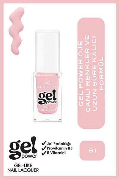 Golden Rose Gel Power Nail Lacquer-81-Jel Oje