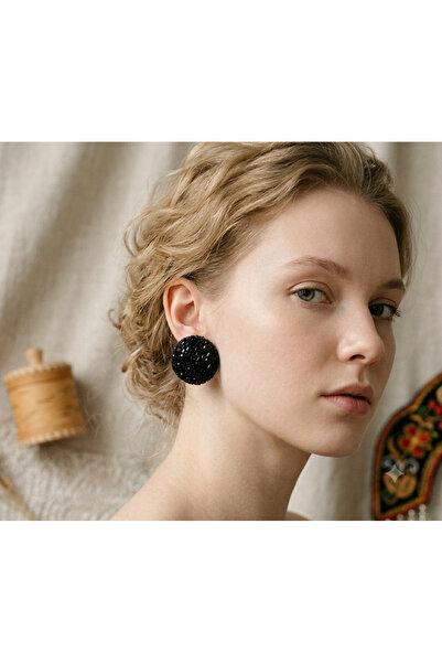 byozanyılmaz Complete Stone-Colored Design Earrings