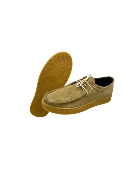 SULA Men's Two Lace-Up Leather Suede Mink Inner Leather Lining Stitched Poly Sole Shoes