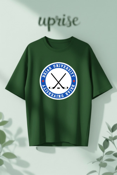 Vordevia Tricou oversize din bumbac cu imprimeu Off Campus Briar Universıty H...
