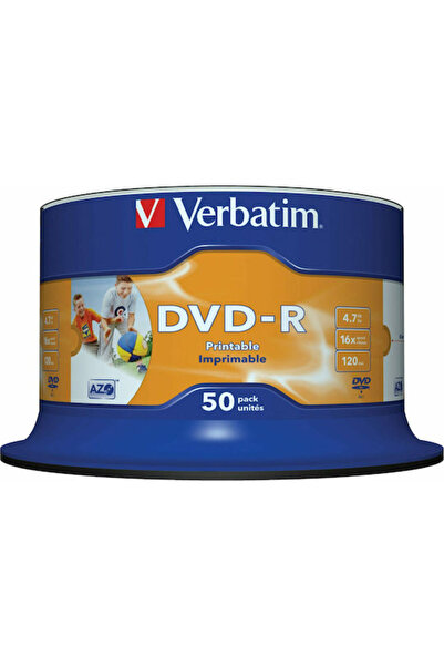 Verbatim Εγγράψιμο DVD-R 16x 4.7GB Κουτί 50 τεμαχίων (Cake Box) 50 τεμάχια Κω...