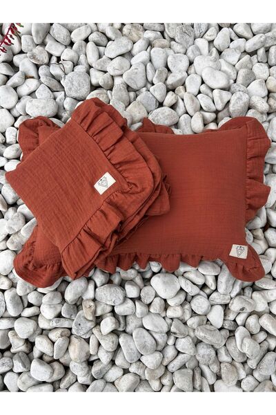 Leni Kids Ruffled Multi-Purpose Baby Coverlet / Blanket and Pillowcase (Some ...