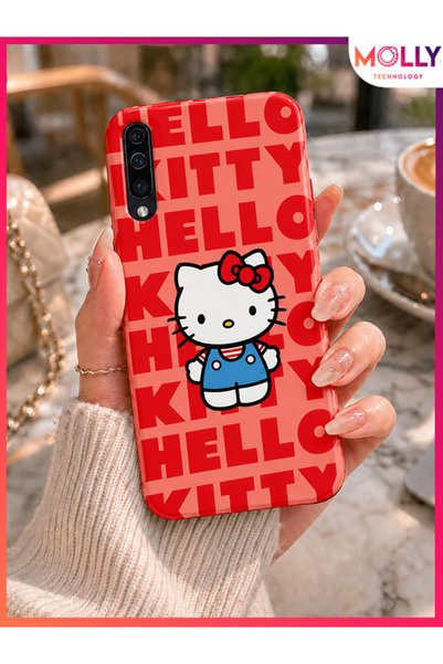 Molly Cotton Candy Hello Kitty Pattern Silicone Case for Samsung Galaxy A30S