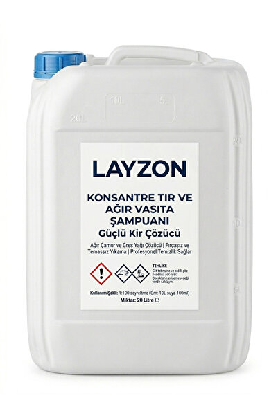 Tır ve Ağır Vasıta Şampuanı Konsantre 20 Lt
