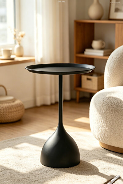 Shangxing Rust-resistant wrought iron small dining table | Teardrop-shaped ba...