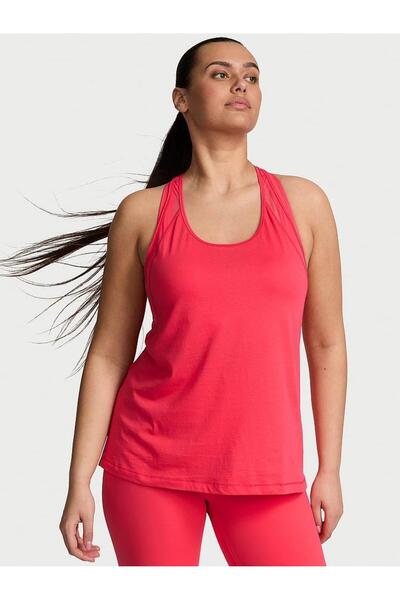 Victoria's Secret VSX Pima Pamuklu Jersey Racerback Atlet