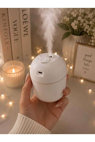 P08 HUMIDIFIER BEYAZ TAŞINABİLİR ARAÇ ODA HAVA NEMLENDİRİCİ