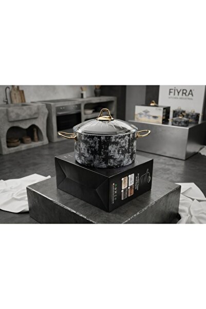 Sara Mutfak Eşyaları Granite Pot with Pattern