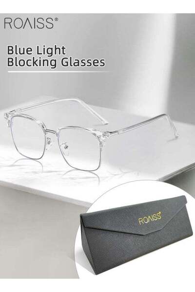 ROAISS Blue Light Blocking Glasses Blue Light Filter Computer Reading Gaming ...
